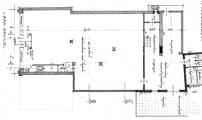 Voorgevel verbouwing Albert Hein Burchtstraat, Datum tekening 22-3-1956  (D12.427109)